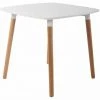 Sortie 🔥 DéCOSHOP26 Table De Cuisine Table D'appoint En Bois Couleur Blanc Hauteur 75 Cm - Blante 🌟 -Table haute Boutique 10318180 1