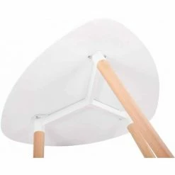 Nouveau 🥰 DéCOSHOP26 Table De Cuisine Table D'appoint En Bois Couleur Blanc Hauteur 75 Cm Ø 80 Cm - Blante 👏 8 Nouveau 🥰 DéCOSHOP26 Table De Cuisine Table D'appoint En Bois Couleur Blanc Hauteur 75 Cm Ø 80 Cm - Blante 👏 -Table haute Boutique 10369337 3