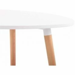 Nouveau 🥰 DéCOSHOP26 Table De Cuisine Table D'appoint En Bois Couleur Blanc Hauteur 75 Cm Ø 80 Cm - Blante 👏 9 Nouveau 🥰 DéCOSHOP26 Table De Cuisine Table D'appoint En Bois Couleur Blanc Hauteur 75 Cm Ø 80 Cm - Blante 👏 -Table haute Boutique 10369337 4