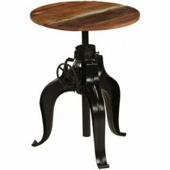 Promo 🥰 Mobilier De Bar Bois De Récupération Massif 3 Pcs VidaXL 🔔 -Table haute Boutique 10633582 2