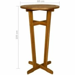 Top 10 💯 VidaXL Ensemble De Bar 3 Pcs Bois D'acacia Massif - Brun 🎉 -Table haute Boutique 11659121 3