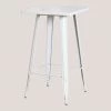 De gros 🛒 Table Haute Carrée En Acier LIX SKLUM Acier - Blanc ⭐