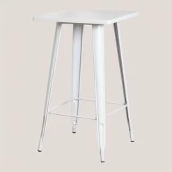 De gros 🛒 Table Haute Carrée En Acier LIX SKLUM Acier - Blanc ⭐