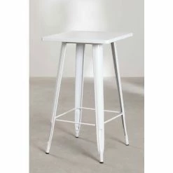 De gros 🛒 Table Haute Carrée En Acier LIX SKLUM Acier - Blanc ⭐ -Table haute Boutique 12842489 4