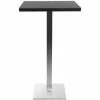 Sortie 🛒 MILIBOO Table De Bar Design Carrée Noire JORY - Noir 🎁 -Table haute Boutique 13151005 1