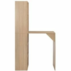 Coupon 🥰 Table De Bar Avec Armoire 115x59x200 Cm Couleur De Chêne VidaXL 🎉 8 Coupon 🥰 Table De Bar Avec Armoire 115x59x200 Cm Couleur De Chêne VidaXL 🎉 -Table haute Boutique 13201171 2