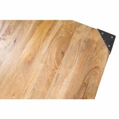 Top 10 ✨ MILIBOO Table Haute Industrielle Carrée En Manguier Massif Et Métal MADISON - Bois Clair / Noir 👏 -Table haute Boutique 13205143 4