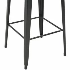 Remise 💯 VidaXL Mobilier De Bar 3 Pcs Acier Noir - Noir 🔥 -Table haute Boutique 13454017 5
