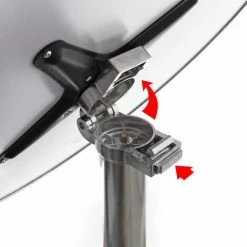 Coupon 🌟 WILTEC Table Bistro Haute De Bar Aluminium Pliable Réglage En Hauteur 74/114cm Ø60cm Meuble Terrasse Salon 😍 -Table haute Boutique 13875324 4