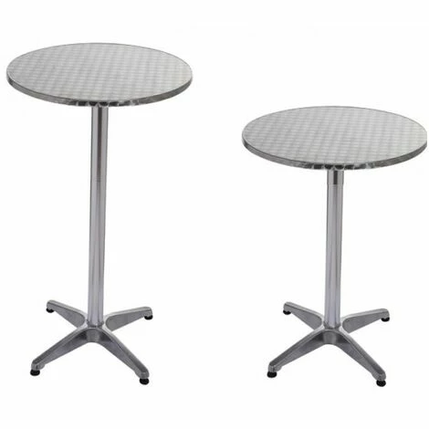 Grosses soldes 😉 Bc-elec - BS11011-6 Table Haute De Bar / Réception Ø60Cm, Mange Debout En Aluminium, H: 70 Ou 110 Cm - Gris ✔️ 3 Grosses soldes 😉 Bc-elec - BS11011-6 Table Haute De Bar / Réception Ø60Cm, Mange Debout En Aluminium, H: 70 Ou 110 Cm - Gris ✔️
