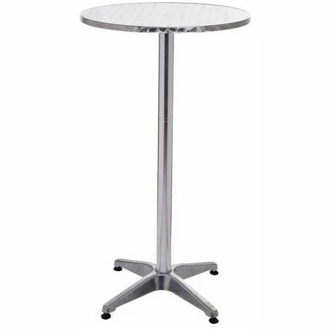 Grosses soldes 😉 Bc-elec - BS11011-6 Table Haute De Bar / Réception Ø60Cm, Mange Debout En Aluminium, H: 70 Ou 110 Cm - Gris ✔️ 6 Grosses soldes 😉 Bc-elec - BS11011-6 Table Haute De Bar / Réception Ø60Cm, Mange Debout En Aluminium, H: 70 Ou 110 Cm - Gris ✔️ – Image 4