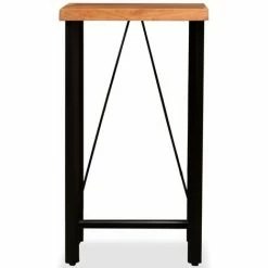 Le moins cher 😉 VIDAXL Table De Bar Bois Massif De Sesham 60 X 60 X 107 Cm - Brun - Tables De Salle à Manger Et De Cuisine - Brun - Brun 🎁 -Table haute Boutique 14077427 3