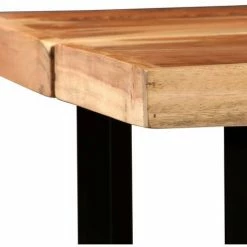 Promo 🔥 VIDAXL Table De Bar Bois Massif De Sesham 150 X 70 X 107 Cm - Brun - Tables De Salle à Manger Et De Cuisine - Brun - Brun 👏 -Table haute Boutique 14077429 4
