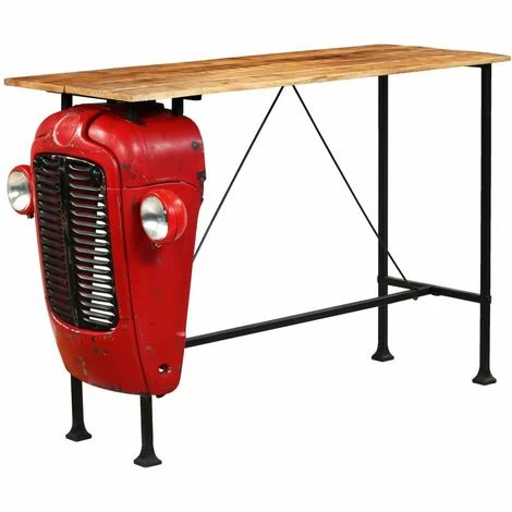 Acheter 🔥 VIDAXL Table De Bar Bois De Manguier 60x150x107 Cm Rouge Tracteur - Meubles/Tables/Tables De Salle à Manger Et De Cuisine - Rouge - Rouge 🔥 3 Acheter 🔥 VIDAXL Table De Bar Bois De Manguier 60x150x107 Cm Rouge Tracteur - Meubles/Tables/Tables De Salle à Manger Et De Cuisine - Rouge - Rouge 🔥