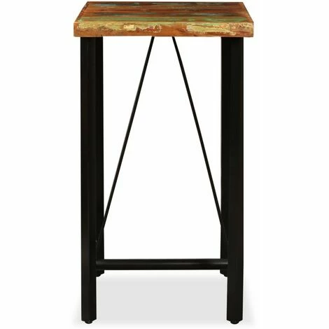 Acheter 🛒 HELLOSHOP26 Table Haute Mange Debout Bar Bistrot Bois De Récupération Massif 107 Cm - Bois 💯 4 Acheter 🛒 HELLOSHOP26 Table Haute Mange Debout Bar Bistrot Bois De Récupération Massif 107 Cm - Bois 💯 – Image 2