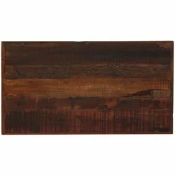 Offres 😀 HELLOSHOP26 Table Haute Mange Debout Bar Bistrot Bois De Récupération Massif Marron 120 Cm - Bois 🎁 -Table haute Boutique 14120712 3