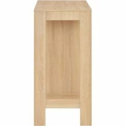 Meilleur prix ❤️ HELLOSHOP26 Table Haute Mange Debout Bar Bistrot Avec étagère Chêne 110 Cm Rectangle Beige - Beige ✔️ -Table haute Boutique 14120733 5