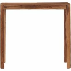 Meilleure vente ⭐ HELLOSHOP26 Table Haute Mange Debout Bar Bistrot Bois De Sesham Massif 115 Cm - Bois ✨ -Table haute Boutique 14120739 4