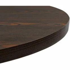 Budget 👏 VIDAXL Table De Bistro MDF Et Acier Rond 80 X 75 Cm Frêne Foncé - Brun - Meubles/Tables/Tables De Salle à Manger Et De Cuisine - Brun - Brun ⭐ -Table haute Boutique 14126183 5