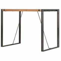 Bon marché 💯 MEUBLETMOI Table Haute De Bar 93cm - WORKSHOP - Bois 😉
