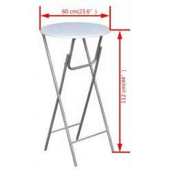 Le moins cher 👏 VidaXL Table De Bar 4 Pcs Avec Dessus De Table En MDF Blanc 🧨 -Table haute Boutique 14983063 5