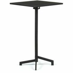 Offres 🧨 Table De Bar Pliante Et Convertible En 2 Hauteurs En Acier (60x60 Cm) Dely SKLUM Acier - Noir 👍
