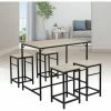 Top 10 🔔 OOBEST Ensemble Table De Bar Bistrot 4 Tabourets Avec Repose-pieds Table Mange-debout Table Haute Cuisine 🛒 -Table haute Boutique 15361725 1