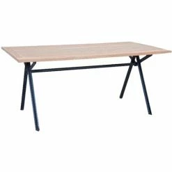Offres 🎉 Table En Acacia Coloris Brun/noir, 180 X 90 X 76 Cm -PEGANE- 😀
