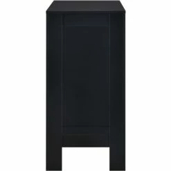 De gros ⭐ HELLOSHOP26 Table Haute Mange Debout Bar Bistrot Avec étagère Noir 110 Cm - Noir 🌟 -Table haute Boutique 15753634 5