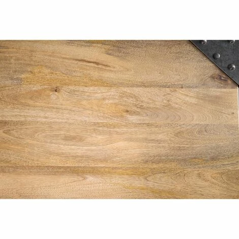 Vente flash 😉 MILIBOO Table Haute Industrielle Rectangulaire En Manguier Massif Et Métal MADISON - Bois Clair / Noir 🛒 6 Vente flash 😉 MILIBOO Table Haute Industrielle Rectangulaire En Manguier Massif Et Métal MADISON - Bois Clair / Noir 🛒 – Image 4