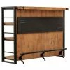 Le moins cher 🛒 MEUBLETMOI Bar Métal Et Acacia Style Industriel - WORKSHOP - Bois 😍 1 Le moins cher 🛒 MEUBLETMOI Bar Métal Et Acacia Style Industriel - WORKSHOP - Bois 😍 -Table haute Boutique 15934450 1