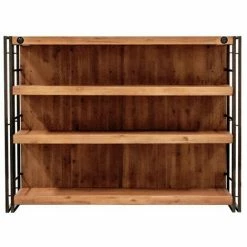 Le moins cher 🛒 MEUBLETMOI Bar Métal Et Acacia Style Industriel - WORKSHOP - Bois 😍 -Table haute Boutique 15934450 5