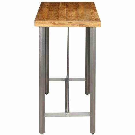 Top 10 🎁 HELLOSHOP26 Table Haute Mange Debout Bar Bistrot Teck Recyclé Massif 120 Cm 🧨 6 Top 10 🎁 HELLOSHOP26 Table Haute Mange Debout Bar Bistrot Teck Recyclé Massif 120 Cm 🧨 – Image 4