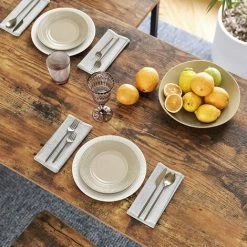 Promo ⭐ VASAGLE Lot Table Et Chaises De Bar, Table Haute Avec 2 Tabourets De Style Industriel, Pour Cuisine, Salle à Manger, Salon, Marron Rustique Par SONGMICS LBT15X - Marron Rustique 💯 -Table haute Boutique 16794177 4