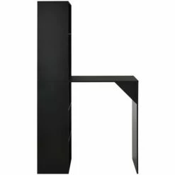 Top 10 🤩 HELLOSHOP26 Table Haute Mange Debout Bar Bistrot Avec Armoire Noir 200 Cm - Noir 🎁 -Table haute Boutique 17032590 4
