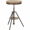Promo 🛒 CLP Table De Bar Moko Ø 50 Cm Bronze 🎁