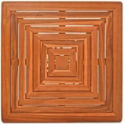 Acheter 🛒 DEUBA Table De Bar Carrée Jardin Terrasse En Bois D'acacia Table Haute 75x75x110cm Événements Fêtes ✨ -Table haute Boutique 18473322 3