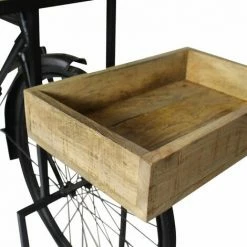 Le moins cher ⭐ MADE IN MEUBLES Console Vélo En Métal Noir Tata - Noir ⌛ -Table haute Boutique 18480030 4