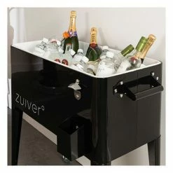 De gros 🛒 ZUIVER Meuble-bar Réfrigérant 91x39x84,5 Cm Noir ✨