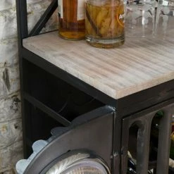 Tout neuf 🧨 MADE IN MEUBLES Bar Jeep En Métal Noir Tata - Noir 🤩 -Table haute Boutique 18512830 3