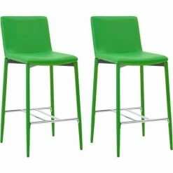 Budget 🛒 Ensemble De Bar Similicuir Vert 3 Pcs VidaXL 🔔 -Table haute Boutique 18758831 5