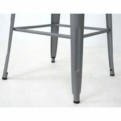 Grosses soldes 🤩 Set Table Mange-depout + 2x Tabouret De Bar HHG-866, Chaise/table De Bar, Design Industriel ~ Gris 🔔 -Table haute Boutique 18941816 5