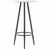 Tout neuf 🎉 YOUTHUP Table De Bar Blanc 60 X 107,5 Cm MDF 🛒 -Table haute Boutique 19533284 1
