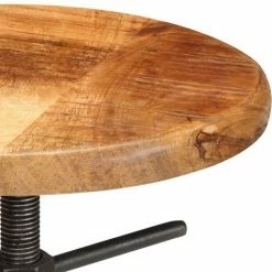 Sortie 😀 YOUTHUP Chaises De Bar 2 Pcs Bois De Manguier Solide 🎁 10 Sortie 😀 YOUTHUP Chaises De Bar 2 Pcs Bois De Manguier Solide 🎁 -Table haute Boutique 19547784 4