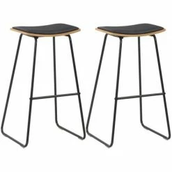 Sortie 🌟 ASUPERMALL Mobilier De Bar 3 Pcs Acier Noir ⭐ -Table haute Boutique 19768157 3