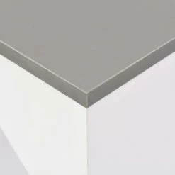 Promo ✔️ ASUPERMALL Table De Bar Avec Tablette Amovible Blanc 138 X 40 X 120 Cm 🔔 -Table haute Boutique 19907435 2
