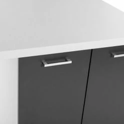 Bon marché 🎉 IDMARKET Ilot Central IVO 120 Cm Blanc Et Gris Avec Plan De Travail - Gris 🧨 9 Bon marché 🎉 IDMARKET Ilot Central IVO 120 Cm Blanc Et Gris Avec Plan De Travail - Gris 🧨 -Table haute Boutique 19935806 3