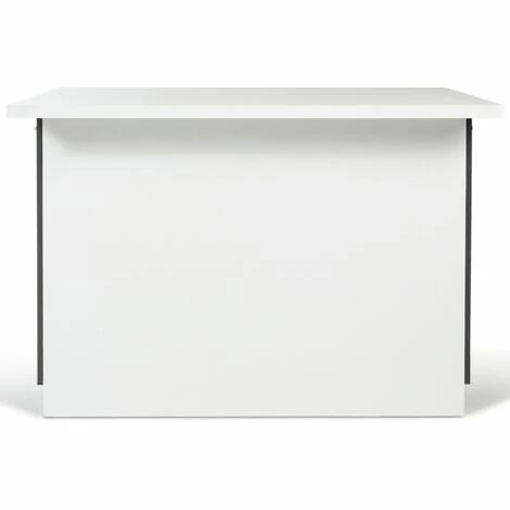 Bon marché 🎉 IDMARKET Ilot Central IVO 120 Cm Blanc Et Gris Avec Plan De Travail - Gris 🧨 7 Bon marché 🎉 IDMARKET Ilot Central IVO 120 Cm Blanc Et Gris Avec Plan De Travail - Gris 🧨 – Image 5