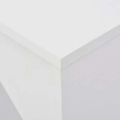 Meilleur prix 😍 ASUPERMALL Table De Bar Avec Tablette Amovible Blanc 138 X 40 X 120 Cm 🌟 -Table haute Boutique 20850938 4