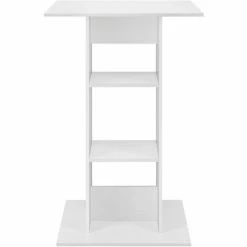 Coupon ❤️ Table De Bar Visby 3 Étagères 70 X 70 X 110 Cm Blanc [en.casa] 🤩 -Table haute Boutique 20890117 4